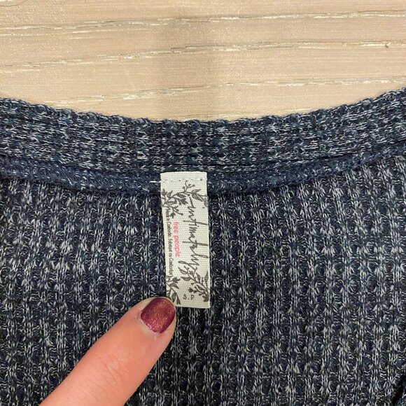 Free People - Grey Waffle/Thermal Bodysuit - Picture 3 of 5